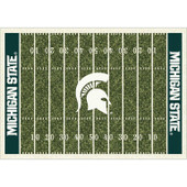 College Home Field Michigan State Area Rug College Home Field Michigan State Area Rug
