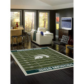 College Home Field Michigan State Area Rug College Home Field Michigan State Area Rug