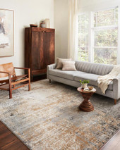 Loloi II Bianca BIA-01 Stone Gold Area Rug Room Scene Loloi II Bianca BIA-01 Stone Gold Area Rug Room Scene