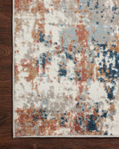 Loloi II Bianca BIA-03 Ivory Multi Area Rug Corner
