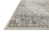 Loloi II Bianca BIA-10 Ivory Ocean Area Rug Angle Loloi II Bianca BIA-10 Ivory Ocean Area Rug Angle