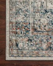 Loloi II Bianca BIA-10 Ivory Ocean Area Rug Corner Loloi II Bianca BIA-10 Ivory Ocean Area Rug Corner