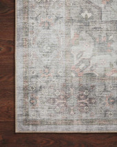 Loloi II Heidi HEI-02 Dove Blush Area Rug Corner Loloi II Heidi HEI-02 Dove Blush Area Rug Corner
