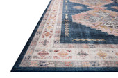 Loloi II Heidi HEI-03 Denim Blush Area Rug Angle Loloi II Heidi HEI-03 Denim Blush Area Rug Angle