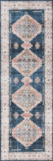 Loloi II Heidi HEI-03 Denim Blush Runner Area Rug Loloi II Heidi HEI-03 Denim Blush Runner Area Rug