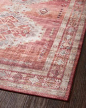 Loloi II Heidi HEI-03 Sunset Natural Area Rug Angle 2 Loloi II Heidi HEI-03 Sunset Natural Area Rug Angle 2