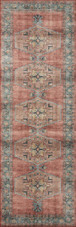 Loloi II Heidi HEI-05 Spice Aqua Runner Area Rug Loloi II Heidi HEI-05 Spice Aqua Runner Area Rug