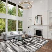 Liora Manne Aurora 2851-47 Vista Grey Area Rug Room Scene 2 Liora Manne Aurora 2851-47 Vista Grey Area Rug Room Scene 2