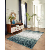 Liora Manne Aurora 2853-03 Strata Blue Area Rug Room Scene 3