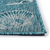 Liora Manne Carmel 8414-04 Shells Aqua Area Rug Pile Liora Manne Carmel 8414-04 Shells Aqua Area Rug Pile