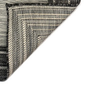 Liora Manne Carmel 8425-48 Multi Border Black Area Rug Backing Liora Manne Carmel 8425-48 Multi Border Black Area Rug Backing