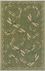 Liora Manne Carmel 8440-06 Dragonfly Green Area Rug Liora Manne Carmel 8440-06 Dragonfly Green Area Rug