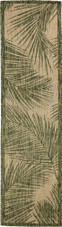 Liora Manne Carmel 8474-06 Fronds Green Runner Area Rug Liora Manne Carmel 8474-06 Fronds Green Runner Area Rug