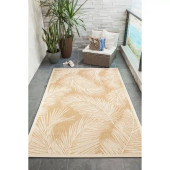 Liora Manne Carmel 8474-12 Fronds Sand Area Rug Room Scene Liora Manne Carmel 8474-12 Fronds Sand Area Rug Room Scene