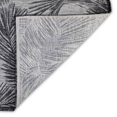 Liora Manne Carmel 8474-48 Fronds Black Area Rug Backing Liora Manne Carmel 8474-48 Fronds Black Area Rug Backing