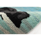 Liora Manne Frontporch 4340-03 Bathing Bear Water Area Rug Texture Liora Manne Frontporch 4340-03 Bathing Bear Water Area Rug Texture