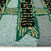 Liora Manne Frontporch 4341-06 Fishing Bears Green Area Rug Pile Liora Manne Frontporch 4341-06 Fishing Bears Green Area Rug Pile