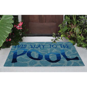 Liora Manne Frontporch 4448-03 This Way To The Pool W Area Rug Room Scene Liora Manne Frontporch 4448-03 This Way To The Pool W Area Rug Room Scene