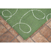 Liora Manne Frontporch 4437-06 Buzzy Bees Green Area Rug Corner Liora Manne Frontporch 4437-06 Buzzy Bees Green Area Rug Corner