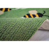 Liora Manne Frontporch 4437-06 Buzzy Bees Green Area Rug Texture Liora Manne Frontporch 4437-06 Buzzy Bees Green Area Rug Texture