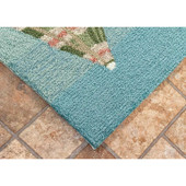 Liora Manne Frontporch 4473-04 Beach Umbrellas Aqua Area Rug Corner Liora Manne Frontporch 4473-04 Beach Umbrellas Aqua Area Rug Corner