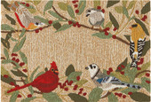 Liora Manne Frontporch 4500-12 Bird Border Natural Area Rug Liora Manne Frontporch 4500-12 Bird Border Natural Area Rug