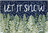 Liora Manne Frontporch 4512-47 Let It Snow Midnight Area Rug Liora Manne Frontporch 4512-47 Let It Snow Midnight Area Rug