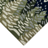 Liora Manne Frontporch 4512-47 Let It Snow Midnight Area Rug Corner Liora Manne Frontporch 4512-47 Let It Snow Midnight Area Rug Corner