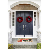 Liora Manne Frontporch 4517-12 Dachsund Greetings Neutral Area Rug Room Scene Liora Manne Frontporch 4517-12 Dachsund Greetings Neutral Area Rug Room Scene