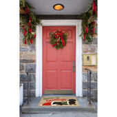 Liora Manne Frontporch 4517-12 Dachsund Greetings Neutral Area Rug Room Scene 2 Liora Manne Frontporch 4517-12 Dachsund Greetings Neutral Area Rug Room Scene 2