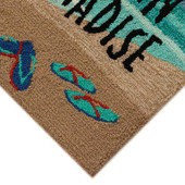 Liora Manne Frontporch 4523-04 Beach Paradise Ocean Area Rug Corner Liora Manne Frontporch 4523-04 Beach Paradise Ocean Area Rug Corner