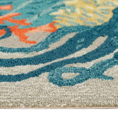 Liora Manne Frontporch 4531-04 Octopus Ocean Area Rug Pile Liora Manne Frontporch 4531-04 Octopus Ocean Area Rug Pile