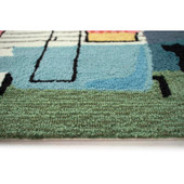 Liora Manne Frontporch 4542-47 Happy Camper Night Area Rug Pile Liora Manne Frontporch 4542-47 Happy Camper Night Area Rug Pile