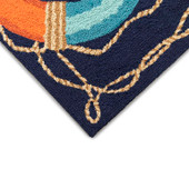 Liora Manne Frontporch 4554-33 Ahoy Navy Area Rug Corner Liora Manne Frontporch 4554-33 Ahoy Navy Area Rug Corner