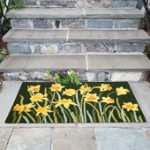 Liora Manne Frontporch 4560-06 Daffodil Green Area Rug Room Scene Liora Manne Frontporch 4560-06 Daffodil Green Area Rug Room Scene