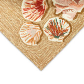 Liora Manne Frontporch 4565-12 Beachcomber Sand Area Rug Corner Liora Manne Frontporch 4565-12 Beachcomber Sand Area Rug Corner