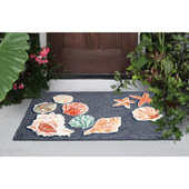 Liora Manne Frontporch 4565-33 Beachcomber Denim Area Rug Room Scene Liora Manne Frontporch 4565-33 Beachcomber Denim Area Rug Room Scene