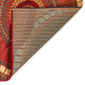 Liora Manne Marina 8035-17 Circles Saffron Area Rug Backing Liora Manne Marina 8035-17 Circles Saffron Area Rug Backing