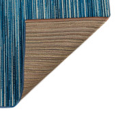 Liora Manne Marina 8052-03 Stripes China Blue Area Rug Backing Liora Manne Marina 8052-03 Stripes China Blue Area Rug Backing