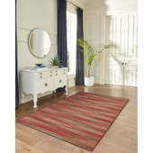 Liora Manne Marina 8052-17 Stripes Saffron Area Rug Room Scene 4