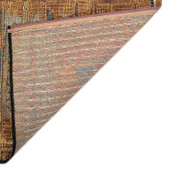 Liora Manne Marina 8057-09 Tribal Stripe Gold Area Rug Backing Liora Manne Marina 8057-09 Tribal Stripe Gold Area Rug Backing