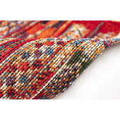 Liora Manne Marina 8057-24 Tribal Stripe Red Area Rug Texture