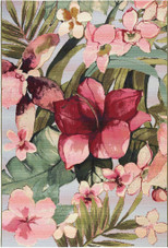 Liora Manne Marina 8063-44 Tropical Floral Multi Area Rug Liora Manne Marina 8063-44 Tropical Floral Multi Area Rug