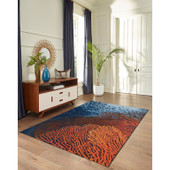 Liora Manne Marina 8079-04 Coral Ocean Area Rug Room Scene 4 Liora Manne Marina 8079-04 Coral Ocean Area Rug Room Scene 4