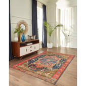 Liora Manne Marina 8086-24 Heriz Red Area Rug Room Scene