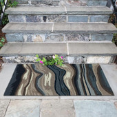 Liora Manne Ravella 2285-03 Ipanema Blue Grey Area Rug Room Scene 3 Liora Manne Ravella 2285-03 Ipanema Blue Grey Area Rug Room Scene 3