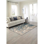 Liora Manne Soho 7100-03 Agate Blue Area Rug Room Scene 2