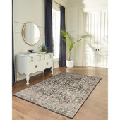 Liora Manne Soho 7105-48 Heriz Black Area Rug Room Scene Liora Manne Soho 7105-48 Heriz Black Area Rug Room Scene