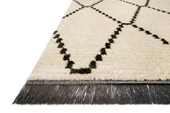 Alice ALI-04 Cream Charcoal Area Rug Angle Alice ALI-04 Cream Charcoal Area Rug Angle