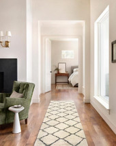Alice ALI-04 Cream Charcoal Runner Area Rug Room Scene Alice ALI-04 Cream Charcoal Runner Area Rug Room Scene